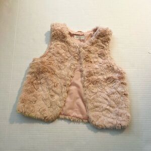 H&M Blush Faux Fur Vest